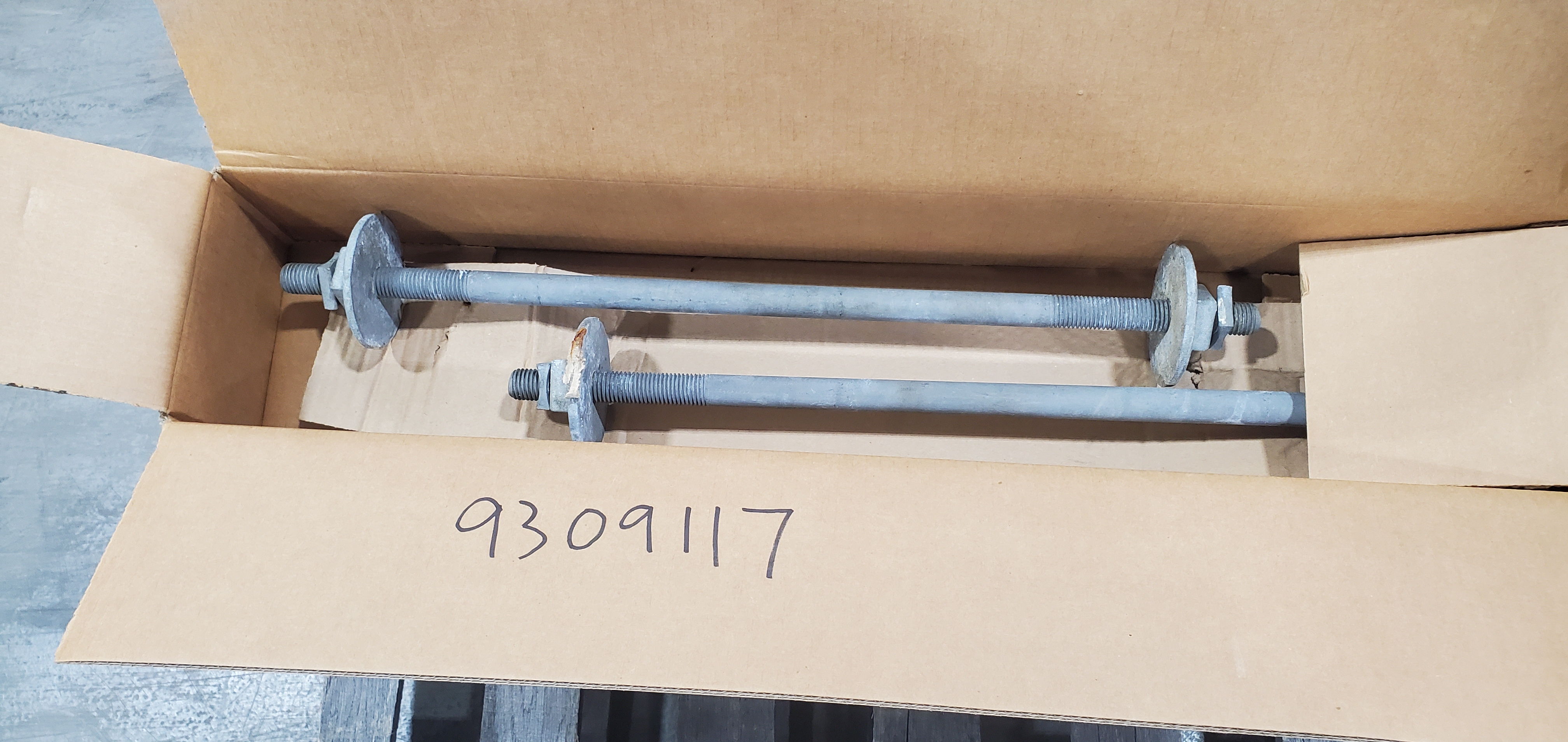 BOLT, DBL END 7/8IN DIAx26IN L GALVS