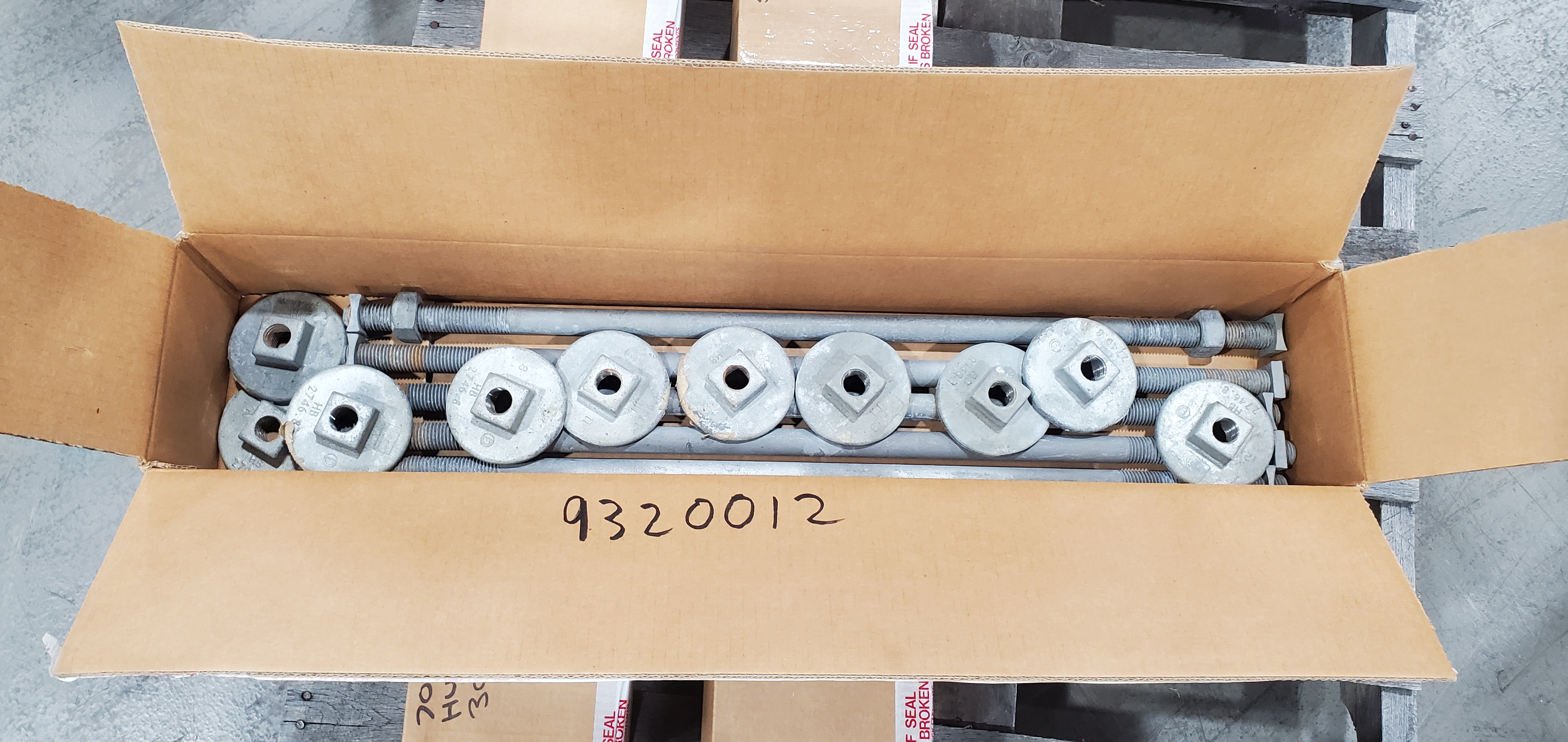 BOLT, DBL END 7/8IN DIAx30IN L GALVS