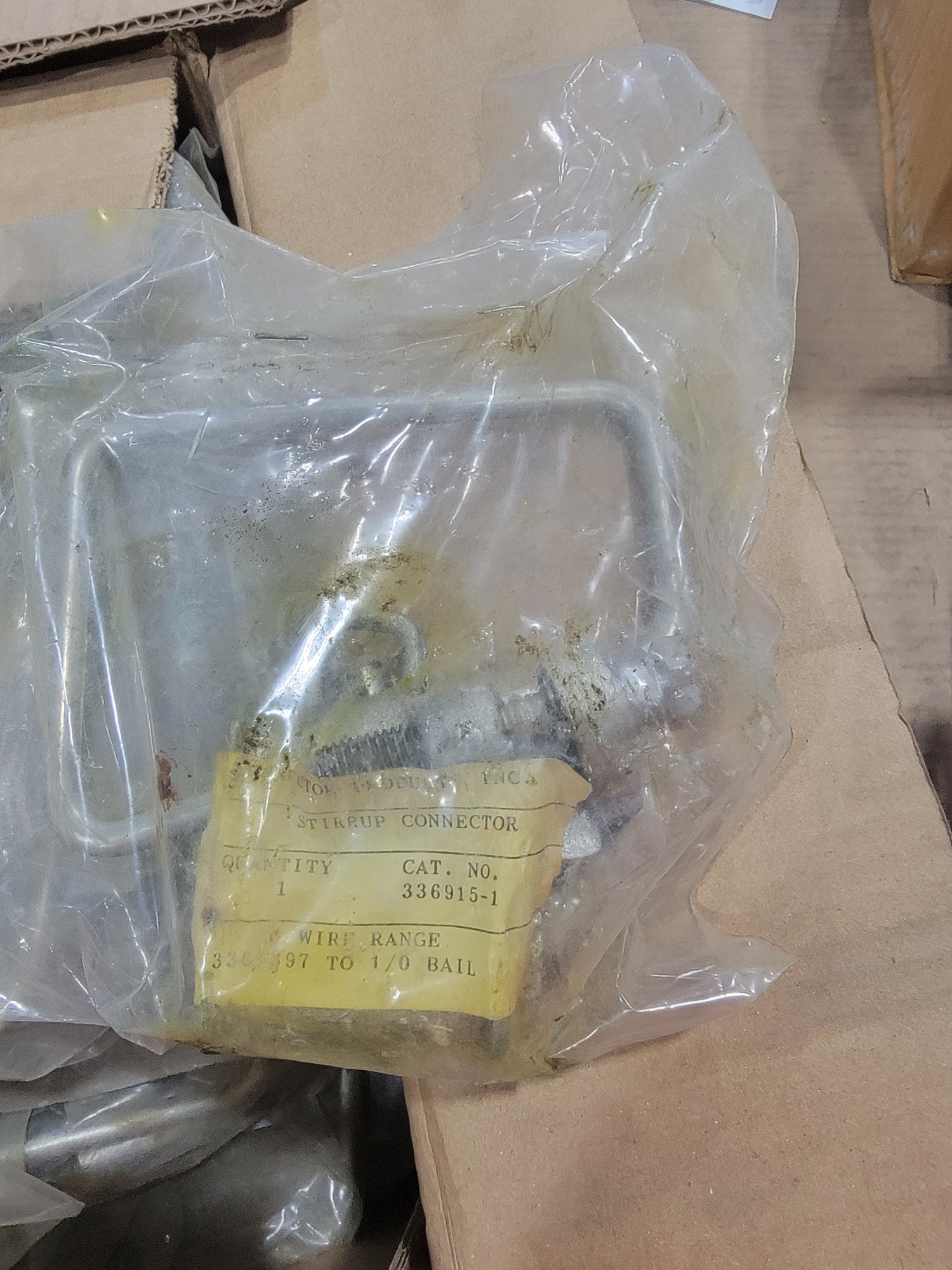 STIRRUP CONNECTOR/WIRE RANGE 336/397 TO