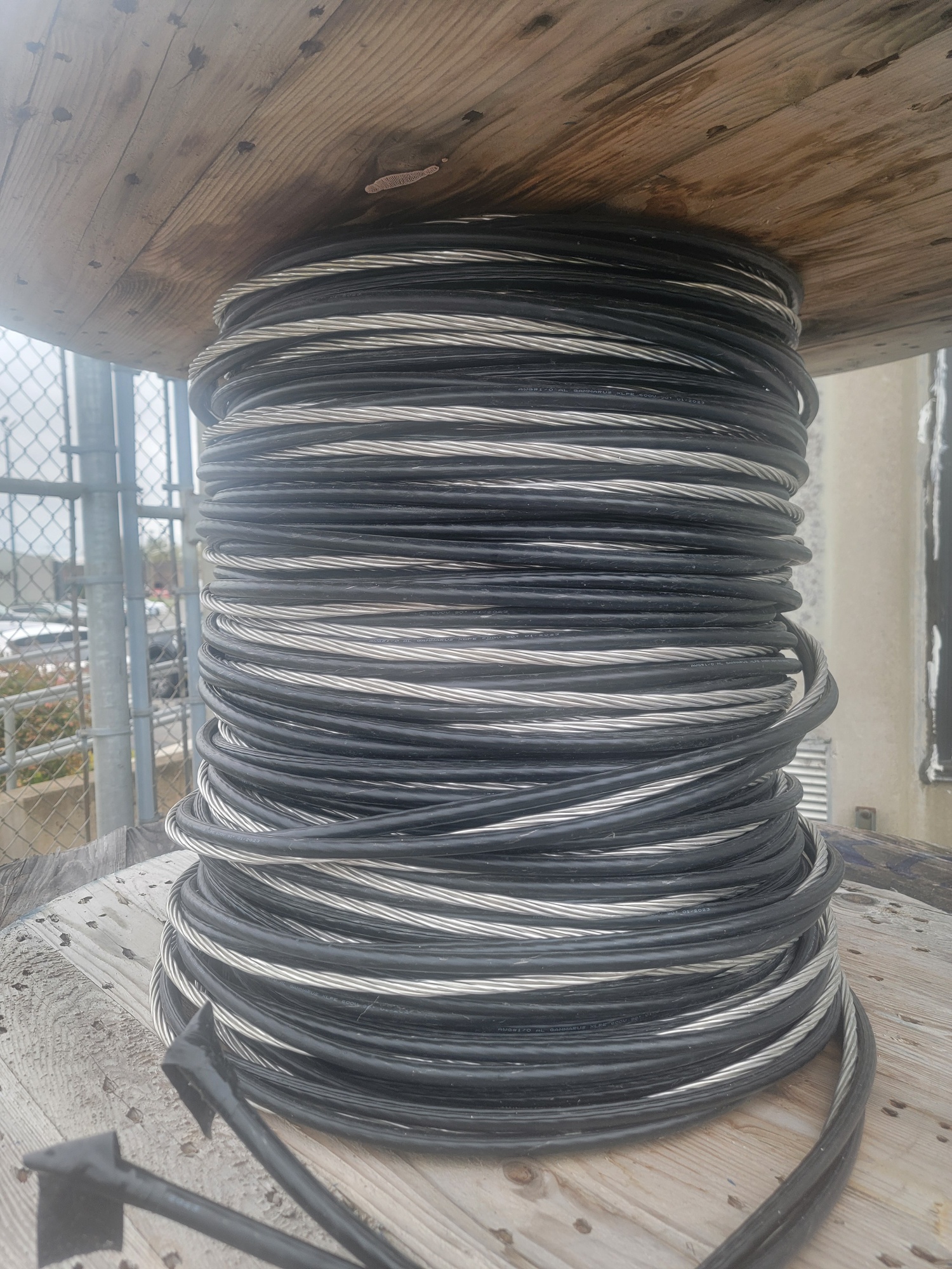 CABLE, SEC 1/0AWG TRX 7STRD AL PH 60MIL